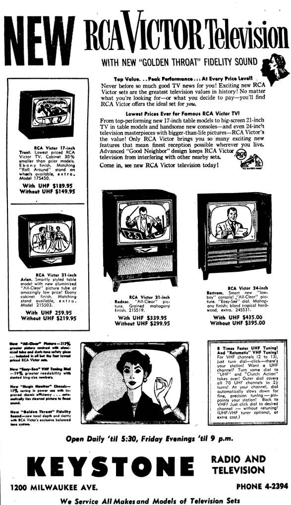 Keystone Radio & Television, 1200 Milwaukee Ave., Racine